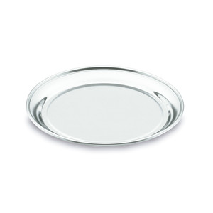 Vassoio rotondo in metallo da 10 pollici di diametro, accessorio minimalista per bar, vassoio per snack e cocktail, accessori riutilizzabili per bevande - Product Image 1