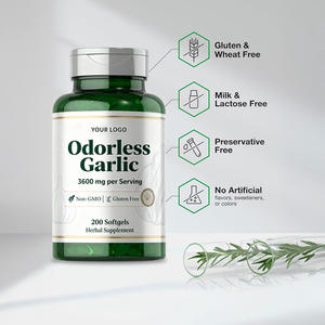 مصنع تعبئة الثوم ، مضاد للأكسدة الصحي المناعي للقلب ، قوة عالية مخصصة ، بالملغم سوفتجيل - Product Image 5