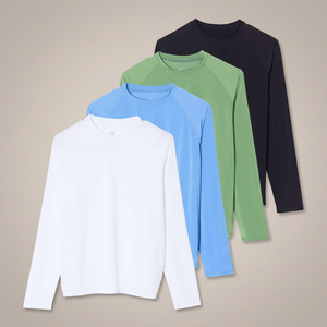 Camiseta de Manga Larga para Hombre, Protección Solar UPF50+, Tejido de Spandex/Poliéster de 220g, Costuras Planas, Ideal para Deportes Acuáticos - Product Image 3