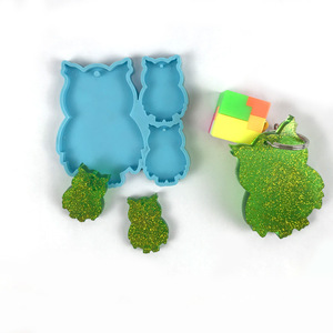 Animal silicone epóxi pingente molde DIY cristal epóxi molde Brincos pingente broche molde - Product Image 5