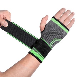 Protection des poignets pour sports de plein air, musculation, fitness, protection respirante des paumes, protège-mains tricotés - Product Image 1