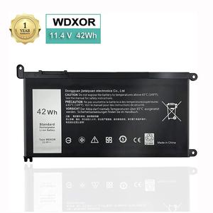 Batterie de remplacement 11.4V 42WH pour ordinateur portable WDX0R pour <span class=keywords><strong>Dell</strong></span> Inspiron 13 14 15 16 17 5000 5775 5570 7460 7560 7472 <span class=keywords><strong>5468</strong></span> 7570 7572 Series - Product Image 1