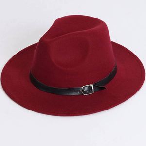 Nouveau Chapeau en feutre uni 2026 pour enfants, style rétro britannique jazz, unisexe, à bord plat, haut de gamme, pour la pêche - Product Image 5