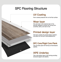 FORMORE SPC PVC-Bodenbelag - Verschleißfest Kratzresistent Klick-Verlegung Modernes Design Grafikdesign Geeignet für Innenräume