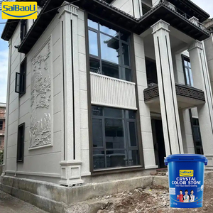 Nuova <span class=keywords><strong>Pittura</strong></span> per Esterni Effetto Pietra Vera, Vernice Testurizzata Effetto Sabbia, <span class=keywords><strong>Pittura</strong></span> Effetto Marmo - Product Image 1