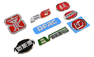 <span class=keywords><strong>Lettre</strong></span> de logo en feuille mince assortie de taille personnalisée électroformage 3d étiquette de transfert de nickel chromé autocollants étiquettes pour boîte à bijoux - Product Image 3