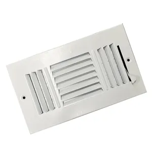 Split Airconditioner Huis Aluminium Vierkante Luchtopening Deflector Met Magneet Voor Vloer Zijwand Ventilatie