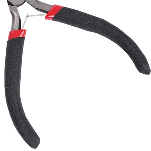 Round Nose Pliers 4.5 Inch Carbon Steel Smooth Jaw 1/4 In Width Mini Jewelry Tool Spring Loaded For Easy Use - Product Image 2