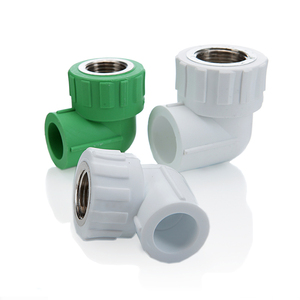 Hot Selling Plumbing Materials Green Grey White color Ppr Pipes And Fittings Connection Ppr Female Threaded Elbow Pipe Fittings