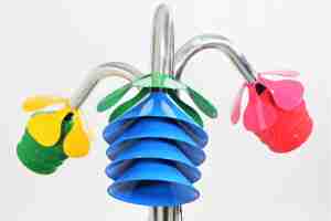 Campanas de Armonía Musicales para Exteriores con Diseño de Mariposas, Instrumentos Duraderos de Aluminio y Acero para Centros Comerciales, Parques Vecinales y Escuelas - Product Image 2