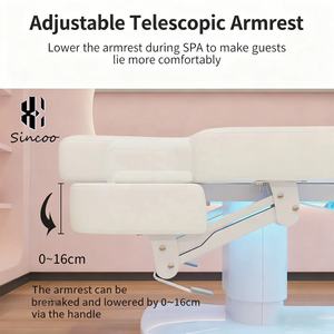 Luxury Electric Heated Beauty <b>Bed</b> 4 Motor Adjustable Features Synthetic Leather Customized Color Living Room Bedroom Hotel Salon - Product Image 3
