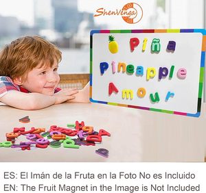 Juego de letras del alfabeto de ortografía de educación para niños EVA magnética para niños con pizarra blanca - Product Image 4