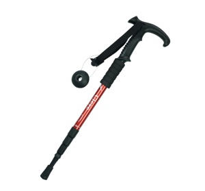 Fournitures <span class=keywords><strong>de</strong></span> voyage amortisseur en alliage d'aluminium ultra-léger à quatre sections poignée en T pôle <span class=keywords><strong>de</strong></span> <span class=keywords><strong>randonnée</strong></span> en plein air - Product Image 3