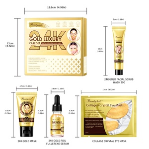 Produits de soin de la peau coréens personnalisés avec logo, blanchissants, éclaircissants et anti-âge, or 24 carats, ensemble de luxe pour le soin du visage - Product Image 6