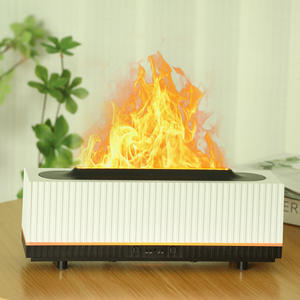 Diffuseur d'arômes JCSY-2200, humidificateur ultrasonique de 0,5 L avec simulation de flamme pour une utilisation à la maison, au bureau ou sur le bureau - Product Image 4