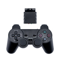 Manette de jeu sans fil PS2 2.4G 3-en-1/6-en-1 avec vibration, compatible avec PS2, PC et Android, modèle P2