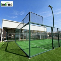 Canchas de Pádel Panorámicas Interiores LUX de 20 * 10 Metros, Estándar, con Marco Verde Oscuro, Edición Personalizada