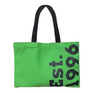 designer tote bag canvas with pockets high reusable bag cotton black and white canvas tote vest bag