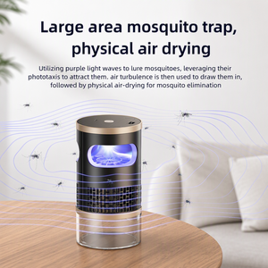 Lámpara Antimosquitos Recargable UV <span class=keywords><strong>con</strong></span> Aspiración Silenciosa, Portátil <span class=keywords><strong>con</strong></span> Luz Nocturna para Camping, Jardín y Terraza - Product Image 4