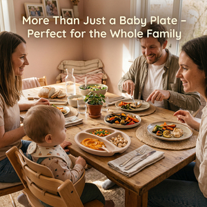 Plato de Silicona para Bebé con 3 Compartimentos, Plato de Succión de Grado Alimenticio, Libre de BPA, Apto para Bebés que Comen Solo, Apto para Lavavajillas, Juego de Vajilla - Product Image 2