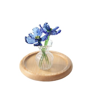 Jarrón Pequeño de Cristal Art <span class=keywords><strong>Deco</strong></span> con Ramo de Flores de Nacimiento, Centro de Mesa para Decoración de Bodas y Cumpleaños - Product Image 5
