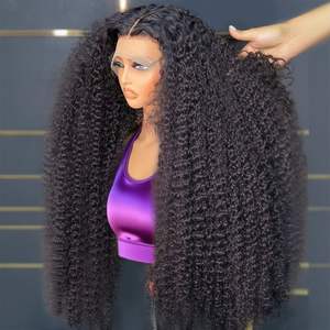 วิกผมแท้ลอนมีความหนาแน่น200ผมลอนคลื่นน้ำผมมนุษย์วิกผมลอนแบบบราซิลใสขนาด13x4 - Product Image 4