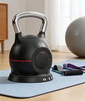 Kettlebell en acier Doublewin - Noir, imperméable, antidérapant, portable et durable, équipement de musculation personnalisé pour la maison