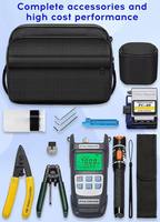 Kit d'outils pour fibre optique FTTH avec VFL et mesureur de puissance optique pour l'installation de la fibre