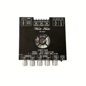 AS21 2,1 canales TPA3255 para Módulo de placa de amplificador BTDigital 220W * 2 + 350W Subwoofer de tono para Kit de control de audio y voz - Product Image 6