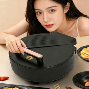 Grill électrique 1500W, surface de cuisson antiadhésive, ouverture à 180 degrés, pour usage domestique - Product Image 2
