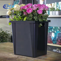Ember bunga Denmark plastik elit dengan pemanjang opsional
