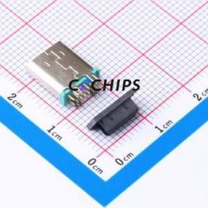 HC-TYPE C-16P-VS10.0-3A-G-02 USB Connector Through hole Component (THT) Connector Type-C USB 3.1 Female Through Hole - Product Image 2