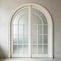 Porte en aluminium avec motif de grille moderne pour l'intérieur et l'extérieur, fabriquée sur mesure par Alufront Factory, conforme aux normes NFRC AS2047, pour les maisons et les hôtels