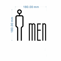 Signalétique de toilettes en acier inoxydable massif, imperméable, mat, signalétique de toilettes pour hommes et femmes