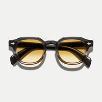 Lunettes de soleil polarisées rondes de luxe de haute qualité Finewell 2515, en acétate, mode vintage, logo personnalisé, pour hommes et femmes