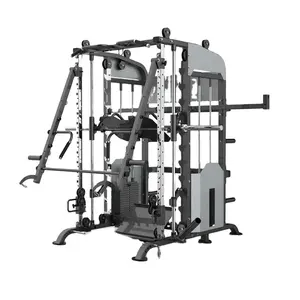 Gym Fullset Dilengkapi Peralatan Multi Fungsi Mesin Kabel Pelatihan Squat Power Rack Smith Smith Cage Machine