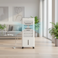 Kipas Pendingin Air AC Portabel Listrik Baru dengan Tangki Air Besar untuk Penggunaan Mobil/RV/Garasi, Kontrol Remote, 3 Kecepatan, Timer, Bersertifikasi CE