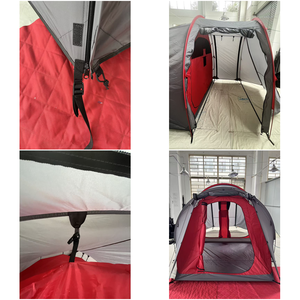 <span class=keywords><strong>Tente</strong></span> <span class=keywords><strong>de</strong></span> <span class=keywords><strong>moto</strong></span> portable imperméable avec grand garage pour vélo, abri <span class=keywords><strong>de</strong></span> camping pour 2 personnes pour les aventures en plein air - Product Image 3