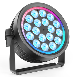 Fari <span class=keywords><strong>PAR</strong></span> LED Silenziosi Senza Ventola da 200W DMX512 <span class=keywords><strong>4</strong></span> in 1 RGBW con Apertura RGB Dinamica per Eventi, Matrimoni, Bar e Feste - Product Image 1