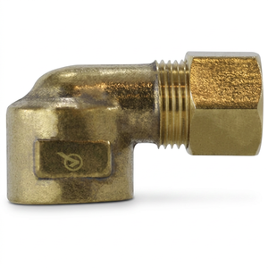 Laiton forgé de haute qualité 90 °   Raccords de réduction en laiton pour tuyaux de rue AOL-113 (SAE) # 060203) Coude de compression femelle forgé - Product Image 2