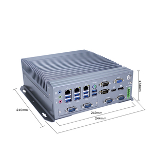Multi slot ekspansi fanless industrial mini pc i3 i5 i7 1 * VGA + 1 * HD + 1 * DP 8 * USB3.0 pc Industri - Product Image 3