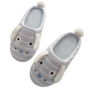 <span class=keywords><strong>Ciabatte</strong></span> per bambini a strisce <span class=keywords><strong>bianche</strong></span> e blu traspiranti Big Ear Dog autunno e inverno pantofole da casa per interni - Product Image 1