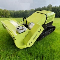 Tondeuse à gazon robotisée de type fléau télécommandée, 800 mm de large, tout-terrain, machine de débroussaillage et de tonte agricole et forestière