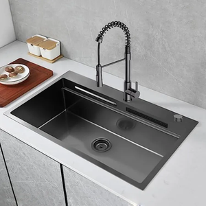 Design unico balena 304 in acciaio inox lavello a cascata lavello <span class=keywords><strong>cucina</strong></span> a fessura singola <span class=keywords><strong>lavabo</strong></span> nano verdura <span class=keywords><strong>lavabo</strong></span> - Product Image 6