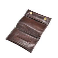 Porte-cigarettes et tabac rétro portable en cuir PU pour homme avec fermeture à boucle et fermeture éclair – Vente en gros