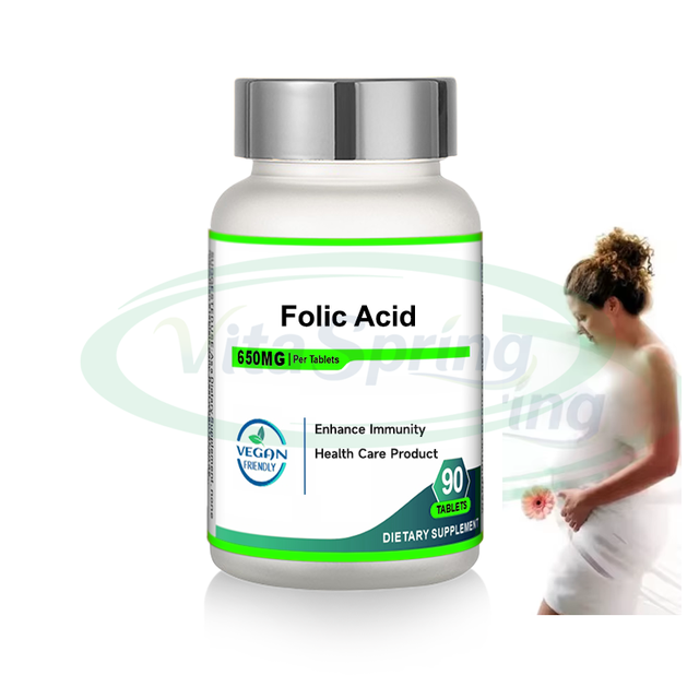 VitaSpring OEM Pregnant Supplement Folic Acid Anti-Miscarriage 5mg Pregnant Women Vitamin Folic Acid Tablets