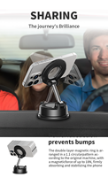 Support de téléphone magnétique rotatif à 360 degrés populaire avec ventouse N52 en plastique durable pour voiture iPhone 13 Pro Max