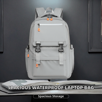 Tas Ransel Kapasitas Besar Anti Air Bahan Oxford Polyester dengan Ritsleting dan Port USB 20-39L, Tas Laptop Geometris Unisex untuk Perjalanan dan Penggunaan Antar Negara