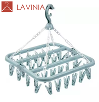 Lavinia Platzsparendes, umweltfreundliches, polygonales Design, tragbarer, faltbarer Badezimmer-Kleiderschrank, Wäscheständer, Schuhtasche, Wohnzimmer-Clips, PP