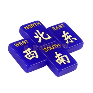 Diseño personalizado acrílico Mahjongg Tiles entretenimiento familiar Mahjong juego conjunto con Bam, Dot y Crak - Product Image 2